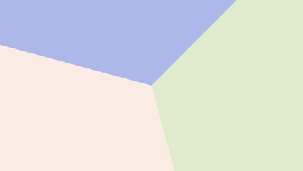 Gentle Pastel Abstract Geometric Background with Periwinkle, Beige, and Soft Green Tones, Serene Modern Design