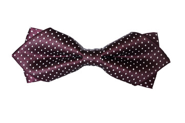 Elegant classic bow tie isolated on white background.