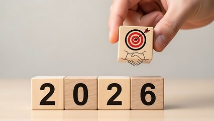 Year 2026 with a business target and handshake partnership