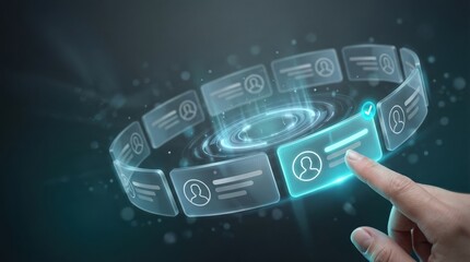 Finger tapping user profile ring interface, identity verification access control