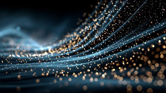 fiber optics background with lots of light spots