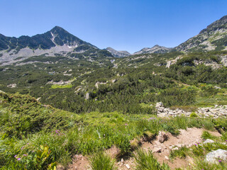 Naklejka premium Landscape of Pirin Mountain near Banski Lakes, Bulgaria