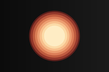 Luminescent Depth: 3D Tunnel in Warm Hues