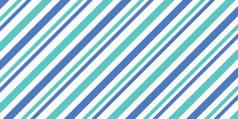 Candy cane pattern. Seamless winter background Geometric Pattern of Diagonal Blue, Teal Stripes.