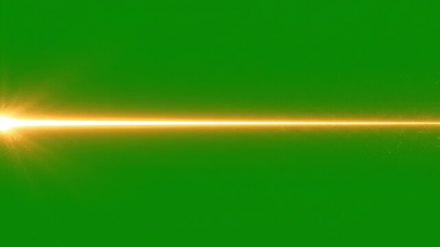 Bright golden light streak across a vibrant green background, symbolizing energy and motion.
