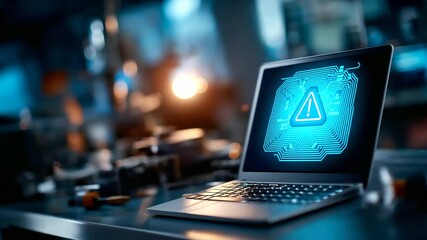 System warning error popup visualization faceless maintenance interface defocused operation system failure background boot up error alerts cybersecurity technology hacked - Powered by Adobe