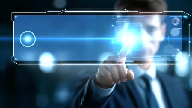 Warning concept of deepfake technology visualization faceless digital interface defocused facial recognition misuse background cybersecurity threats display digital identity