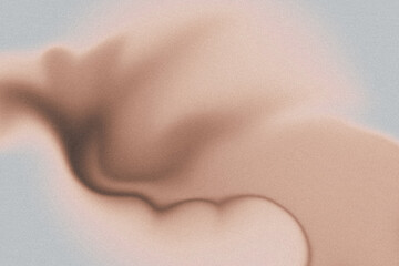 	
Abstract fluid gradient. Grainy texture. Brown, beige and blue colors
