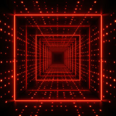 Red glowing square infinite tunnel profile kdtlgt add ade de ded ecfeec gigapixel standard v x glowing red tunnel with infinite square frames and dotted light reflections creating