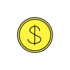 お金、硬貨、報酬(ドル)	、カラー
