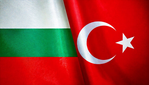 トルコの国旗とブルガリアの国旗(Turkey flag & Bulgaria flag.)
