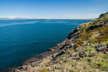 Fototapeta premium sea landscape in west iceland in summer