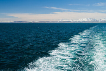 Breidafjordur in iceland during a sunny day