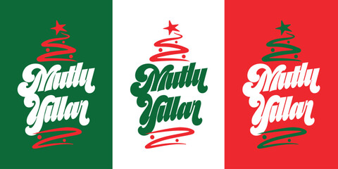 Happy New Year Vector Typography Design