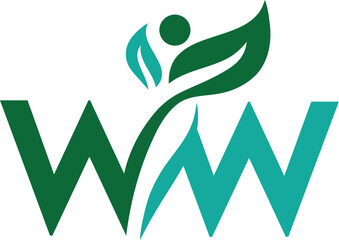 Letter WW organic logo