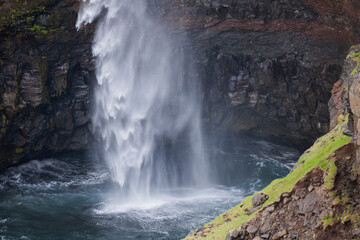 waterfall on faroe islands