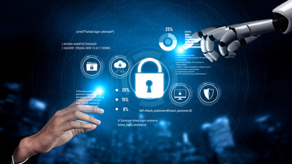 AI artificial intelligence strengthens cybersecurity with intelligent threat detection, virtual assistant alerts, and proactive protection agAI artificial intelligencenst digital breaches. Vouch