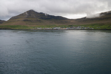 fjord landscape of faroe islands