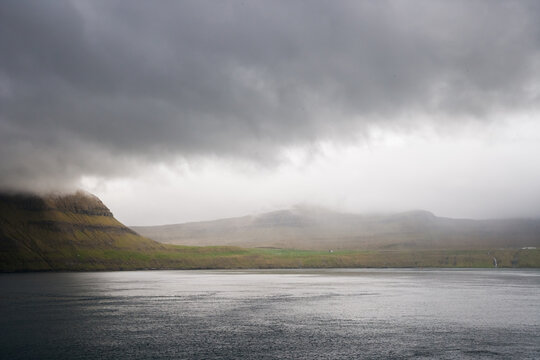 fjord landscape of faroe islands