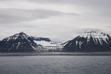 fjord landscape in east iceland