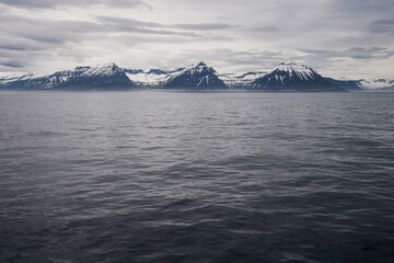 fjord landscape in east iceland