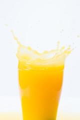 Fresh Orange Juice Splash - Healthy Citrus Beverage