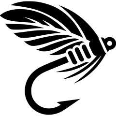 Fly Fishing Fly Icon Vector