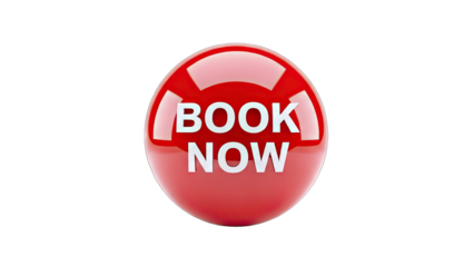 Red Book Now Button on White Background