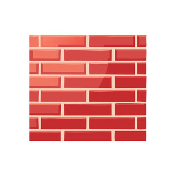 Red Brick Wall Construction Seamless Pattern Building Material Texture