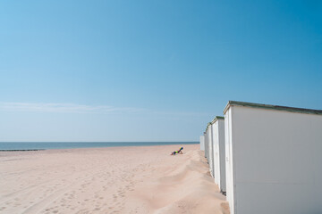 Clean natural beach and sunbathing in Westenschouwen
