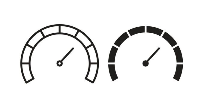 Tachometer icon for template. Icon vector graphic set
