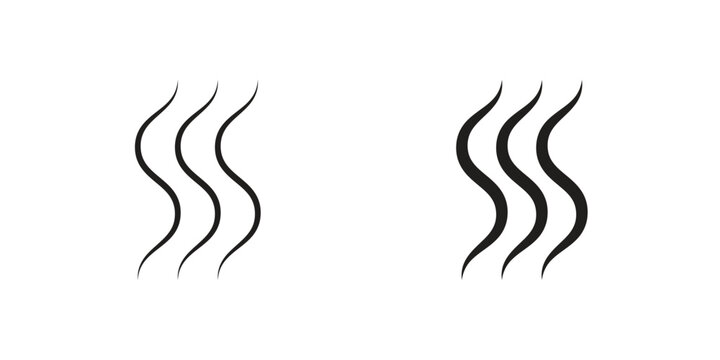 Smoke icon pictogram in trendy outline style. icon, sign or symbol.