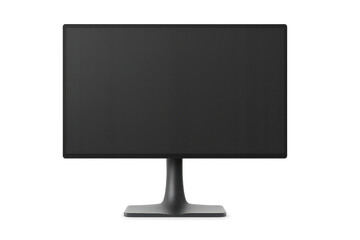 Fototapeta na wymiar Modern computer monitor display with transparent background, flat screen