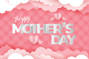 happy mothers day celebration template card background