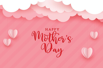happy mothers day celebration template card background