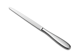 Fototapeta premium Elegant butter knife on transparent background for design elements.