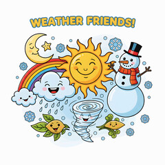 Fototapeta premium weather friends together