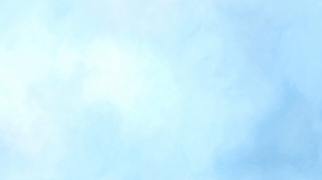 Soft abstract background in pale sky blue with subtle painted texture and gentle clouds, airy minimal look perfect for web banners, stationery and calm branding.