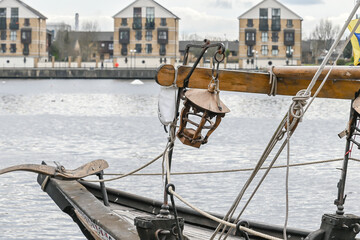  Vintage lamp Navigation light of  pokrova, presvyata, London, United Kingdom, 22 March 2025