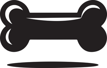 Dog Bone Silhouette – Simple Pet Treat Vector Design