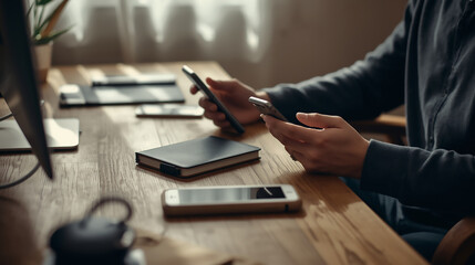 Writing in Notebook with Morning Coffee