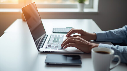 Writing in Notebook with Morning Coffee