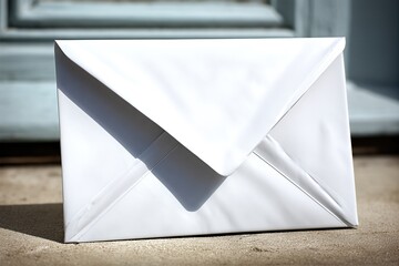 Unmarked Ballot Envelope Resting on a Doorstep Waits for Collection Before Election Day