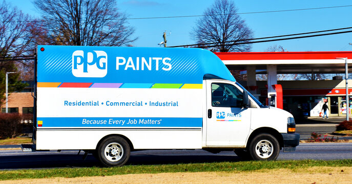 PPG Industries company truck, USA