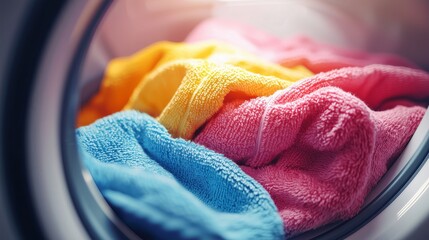 Colorful Terry Cotton Fabric Towels for Household Cleaning, Drying, and Everyday Use at Home
