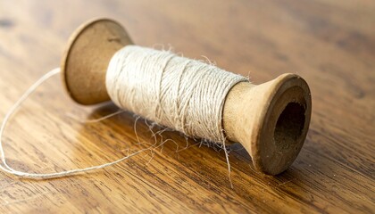 Needle with thread partially pulled through fabric, symbolizing paused action.