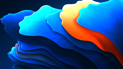 Colorful abstract background with flowing gradient shapes and vibrant artistic textures, ideal for modern digital art, presentations, creative design projects, and web visuals