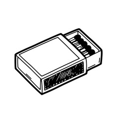 A simple black and white illustration of a pack of cigarettes.