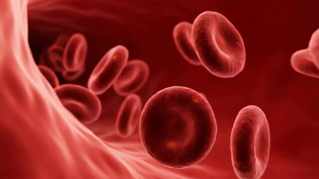 Realistic Animation of Red Blood Cells Circulating in a Blood Vessel for Medical and Scientific Concepts