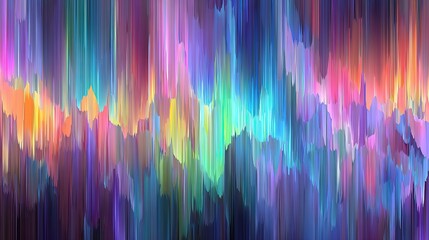 Vibrant pixel-sorted spectrum abstract background design artwork